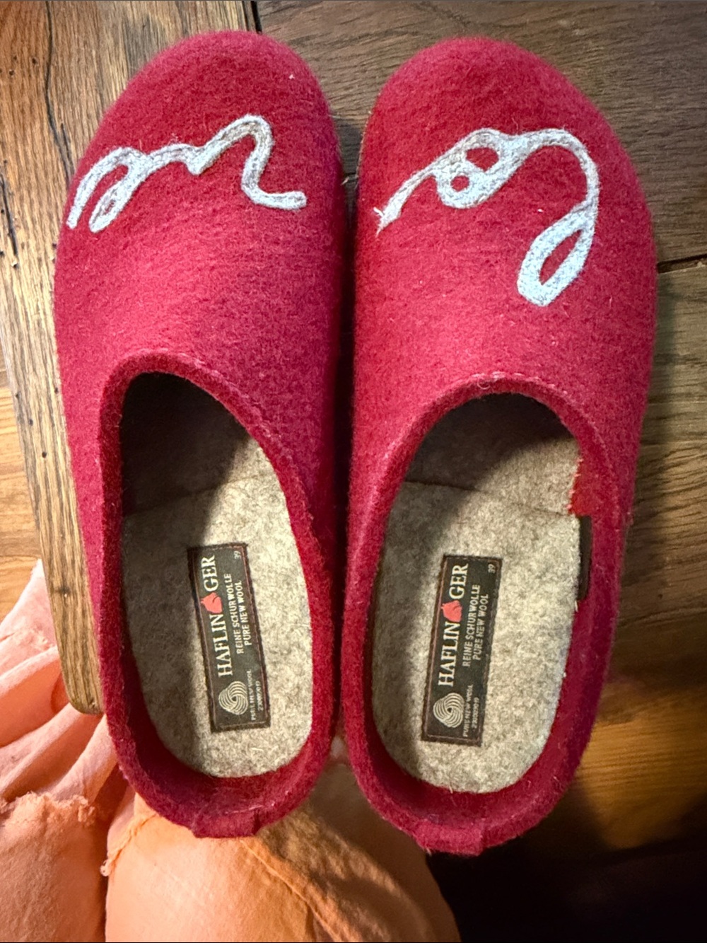 HAFLINGER Women's Grizzly Lovely Wool Clogs - EUC Sz 39 (USA 8.5) - Picture 3 of 14